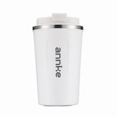 13 oz Edelstahl-Kaffeebecher, doppelwandiger vakuumisolierter Trinkbecher mit Deckel, tragbarer Reisebecher, bruchsicher und auslaufsicher, Outdoor-Thermobecher für heiße und kalte Getränke
